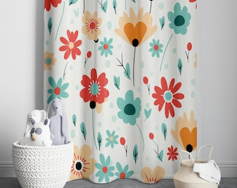 Wildflowers Baby Girl Room Curtain Nursery Curtains Window Curtains