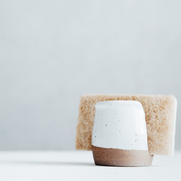 Sponge Holder - White - Ceramics - Pottery