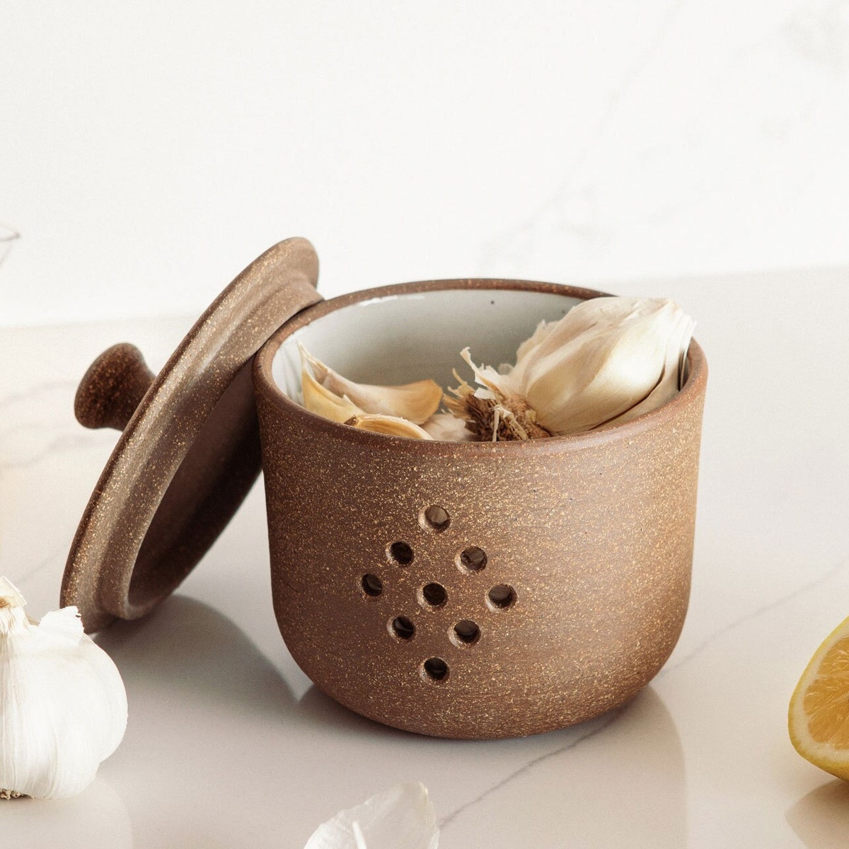 Ceramic Garlic Keeper - Garlic Jar - Etsy