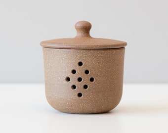 Ceramic Garlic Keeper - Garlic Jar