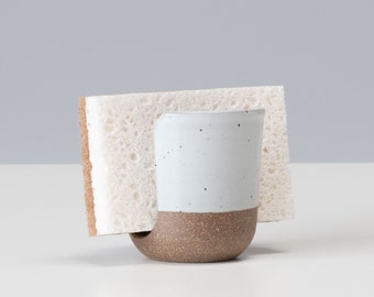 Ceramic Sponge Holder - White - Ceramics - Pottery