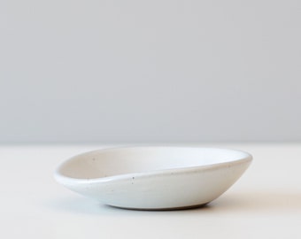 Ceramic Spoon Rest - White Ceramic Spoon Rest - Ceramics - Pottery - Spoon Dish