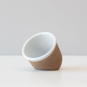 Salt Cellar - White Ceramic Salt Pig