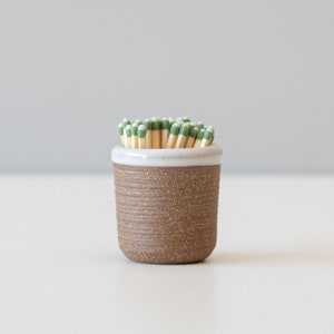 Striped Match Stick Holders With Matchsticks - Blue Stripe Holder / Gr –  Curated Home Decor