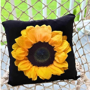 Cojín decorativo de girasol con cremallera, funda de cojín para sofá, cojín inspirado en la naturaleza, decoración soleada para sala de estar.