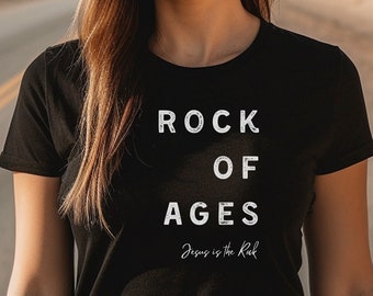 Rock of Ages T Shirt, Worship Music Hymn Lyrics Shirt, Christian Apparel, Jesus T Shirt, God Shirt, Religious GIft,  Music Shirt, Worship T