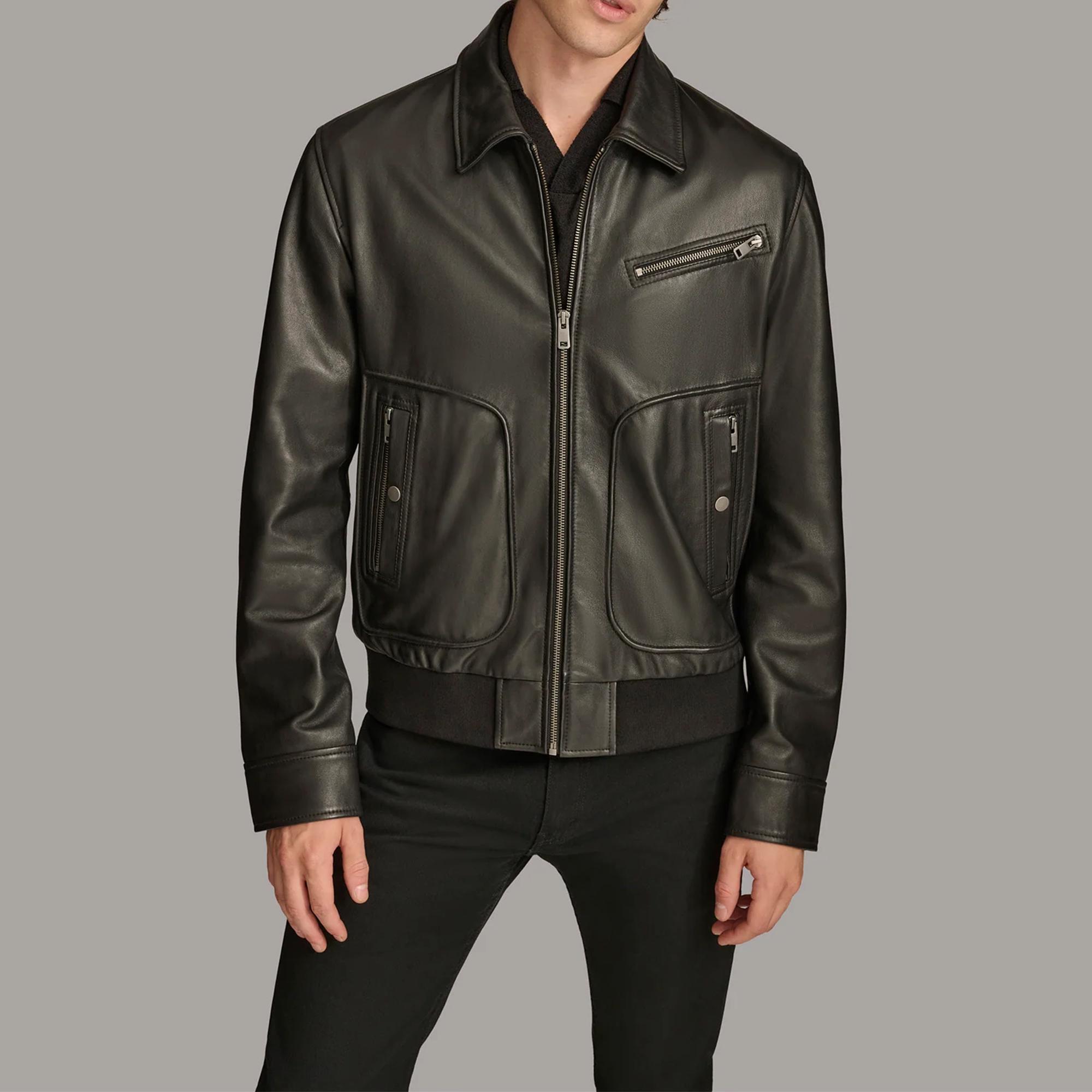 ジャケット・アウター Vintage Lambskin Leather Bomber Jacket L Men's Lambskin Leather Bomber Jacket: Vintage Aviator Style - Etsy
