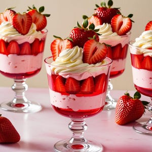 Pretty Strawberry Jell-O for Valentine’s Day | Instant Download PDF | Rich Digital Recipe | Easy Baking Recipe |