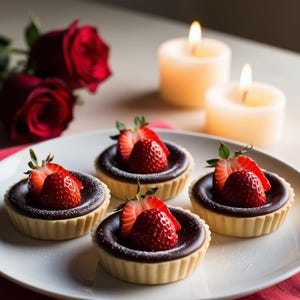 Easy Chocolate Strawberry Tarts for a Sweet Treat! | PDF file | recipe download