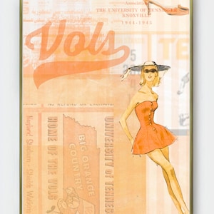 Vintage muurafdruk Universiteit van Tennessee