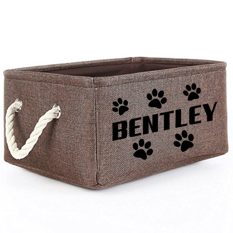 Personalized Pet Toy Storage Basket Pet Storage DOG Toy Bin | Etsy