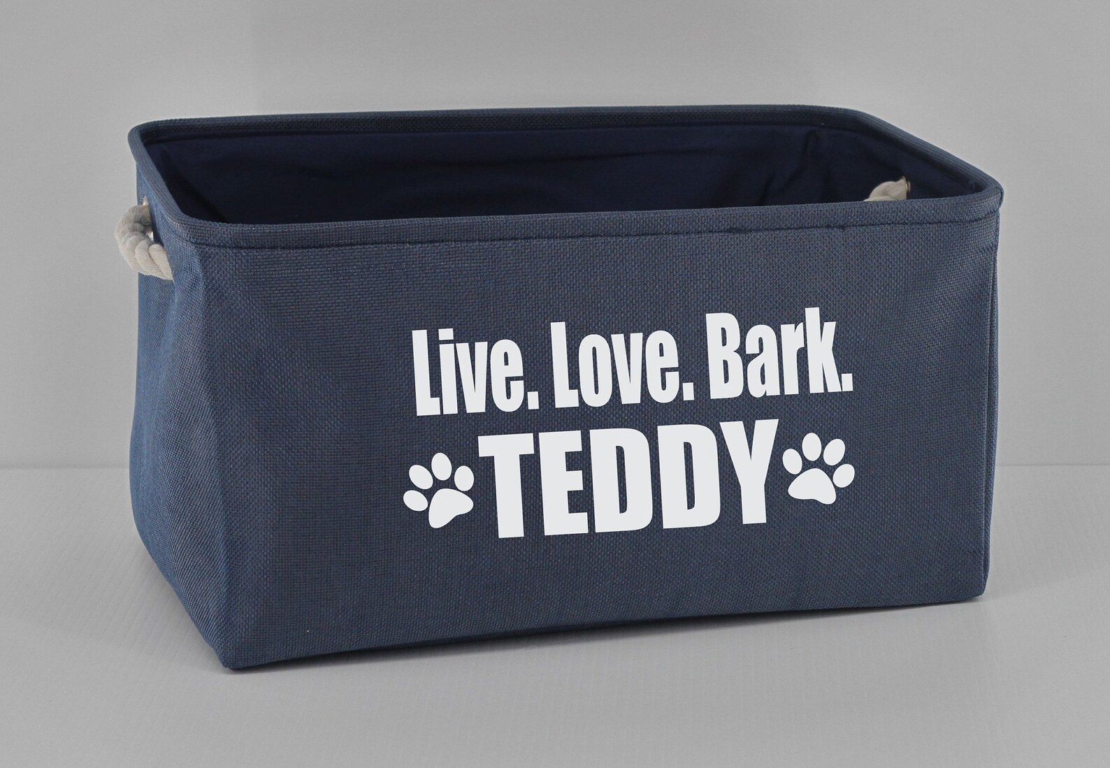 Personalized Pet Toy Storage Basket Pet Storage Dog Toy Bin Etsy
