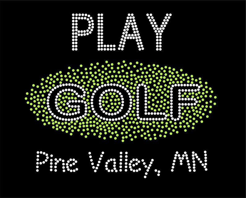 Ladies Rhinestone Golf Shirt Personalized Shirt with Favorite Etsy