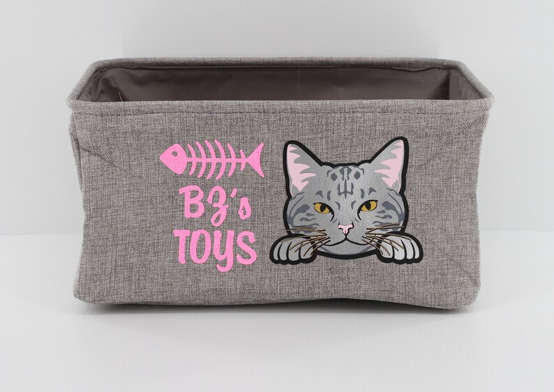 small cat toy basket