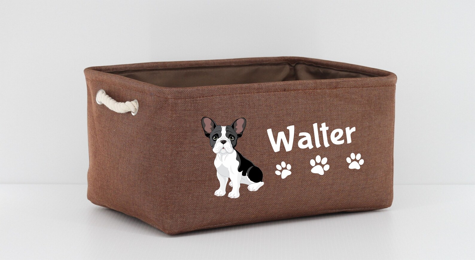 Personalized Pet Toy Storage Basket French Bulldog Pet Storage Etsy