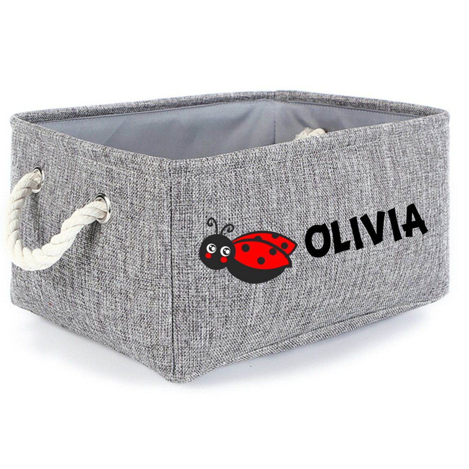 Personalized Child Toy Storage Basket Child Room Accessory Etsy