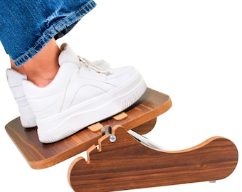 Ms.Zerone® Comfort Adjustable Ergonomic Footrest | Wooden Footrest for Home Office | Desk Footrest for Home Office, Solid Wood, Active Comfort