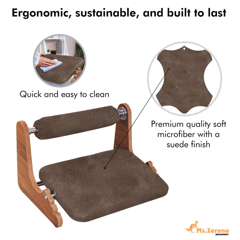 Customisable 3‑Height Adjustment (6/8/10 cm) – Tailor your foot positioning for better posture and circulation.
✅ Ergonomic Rocking Motion – Rocking base promotes subtle leg movement to reduce fatigue during long hours.
✅ Non-slip silicone base provides stable grip on all floor types