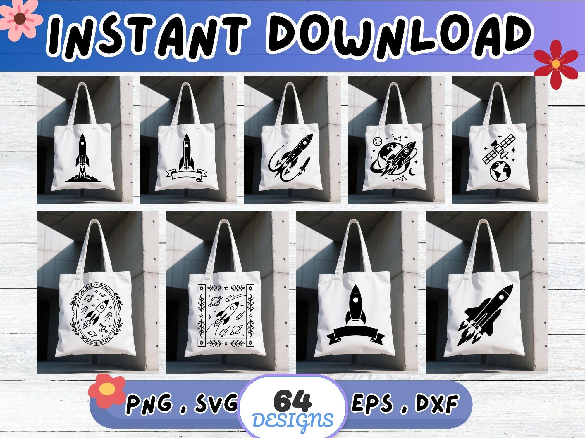Rockets SVG Bundle, Rockets Cut File for Cricut Silhouette ...