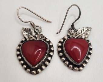 Red Hearts of Love Earrings