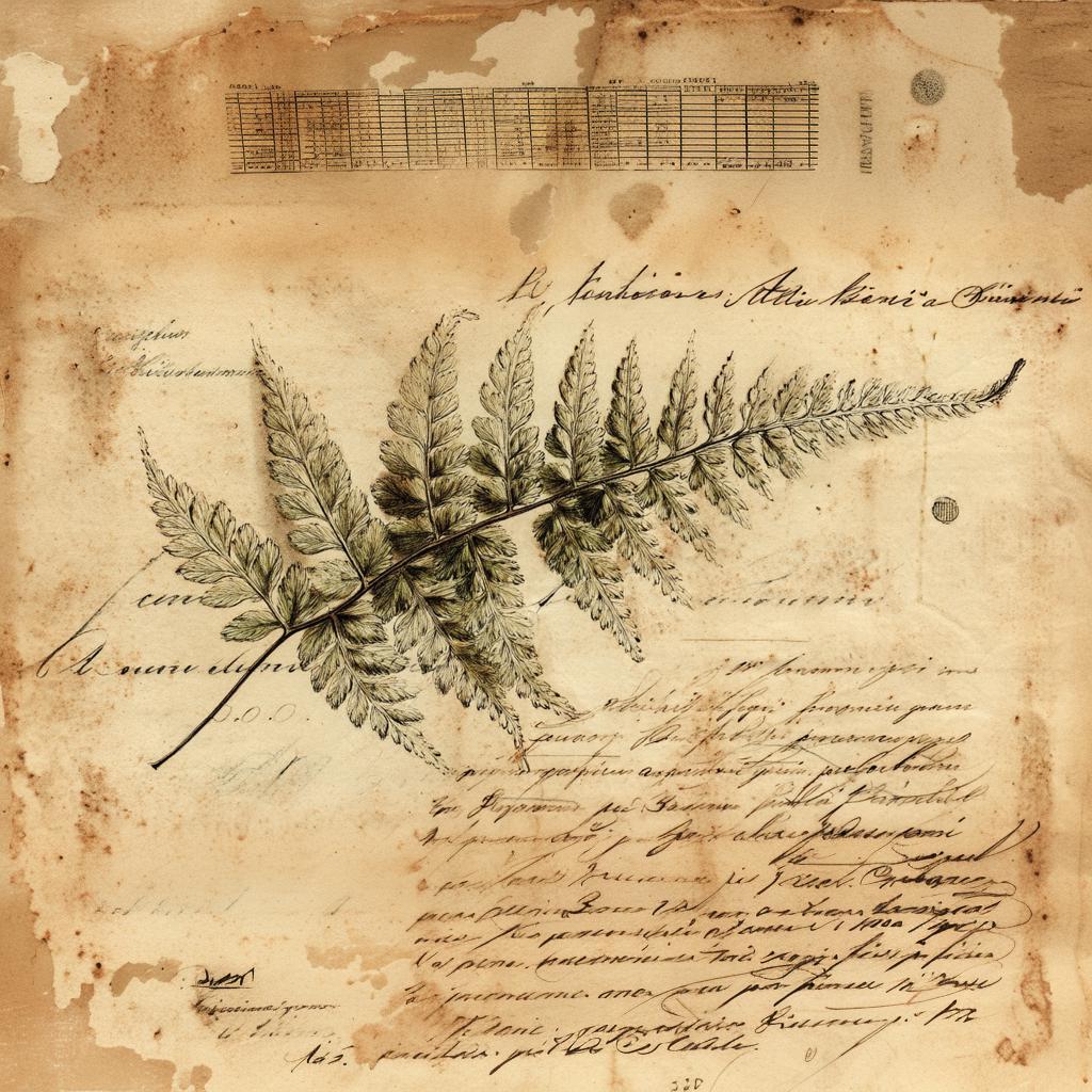 Vintage Fern Botanical Print Digital Download – Antique Nature Illustration, Rustic Botanical Wall Art, Scientific Plant Decor, Old Paper