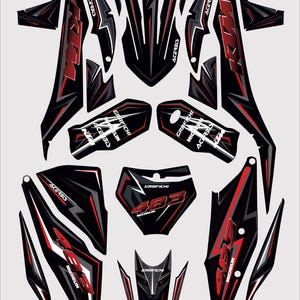 Red Graphic Kit KTM SX 125 2019-2022 | Motorcycle Decals Graphics Stickerset