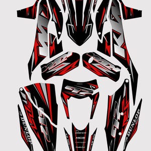 Red Graphic Kit KTM SX 125 2019-2022 | Motorcycle Decals Graphics Stickerset