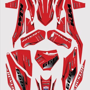 Red Graphic Kit KTM SX 125 2019-2022 | Motorcycle Decals Graphics Stickerset