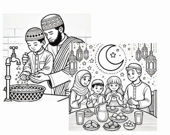 Ramadan Colouring Kids Pages | Ramadan Kids Activities | Ramadan Kids Coloring