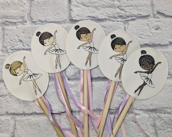 Ballerina Zauberstab. Schwarzer Ballerina Zauberstab. Braune Ballerina. Ballerina Zubehör. Ballerina Party Dekorationen. Ballerina Kostüm. Tänzerin Krone.