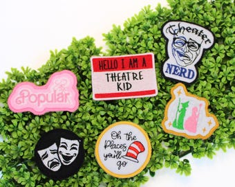 Musical Theater Patches. Embroidered Patch. Iron On Patch. Sew On Patch. Funny. Seussical Patch. Wicked Patch. Theater Masks. 67 Cinderellas