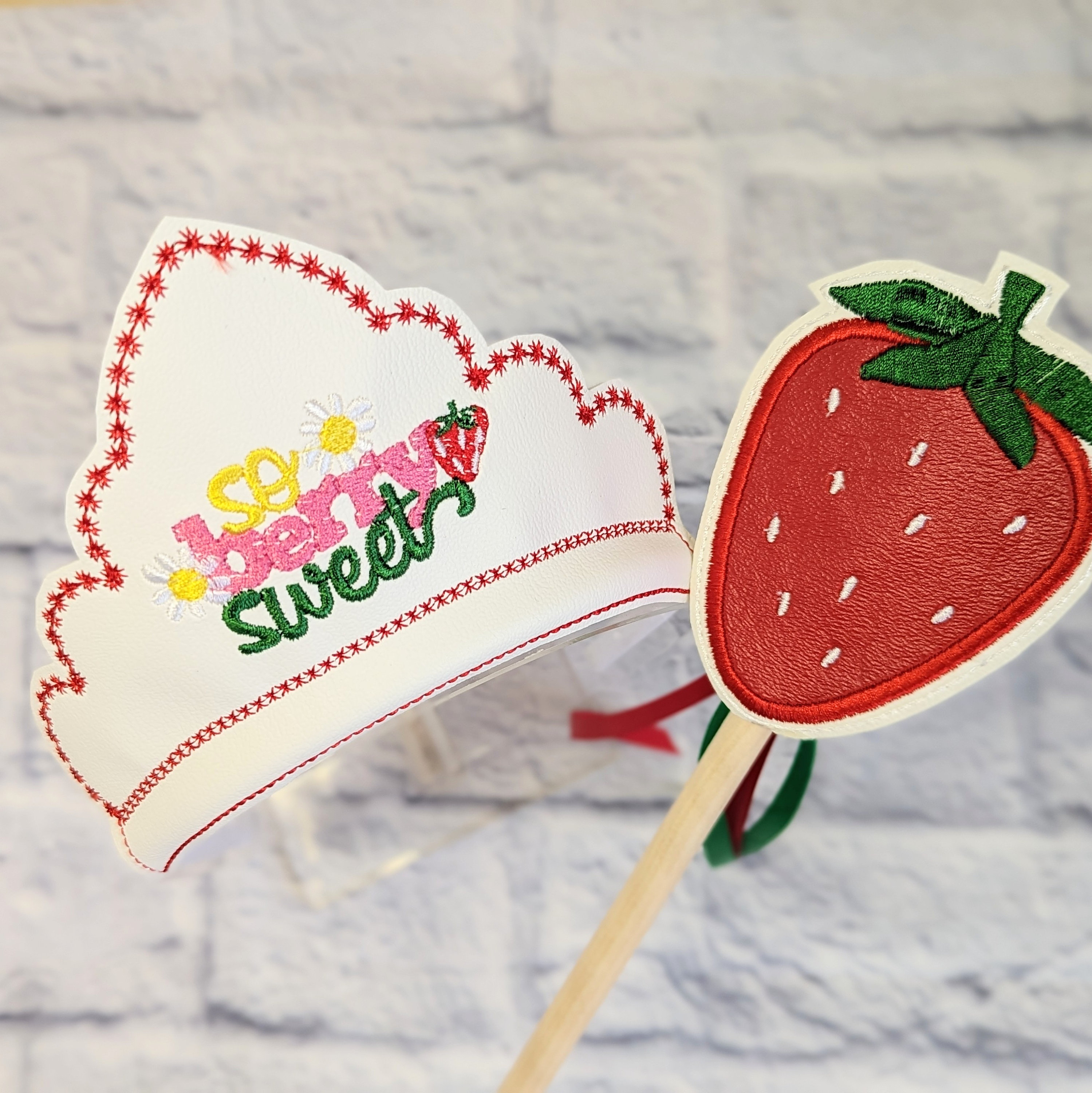 Strawberry Crown. Strawberry Wand. Strawberry Party. Berry Sweet