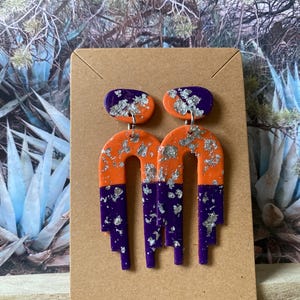 Trendy Polymer Clay Earrings – Handmade Dangle Earrings for Women