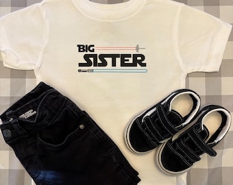 Star Wars Big Brother/Sister Shirt: Baby Announcement Tee