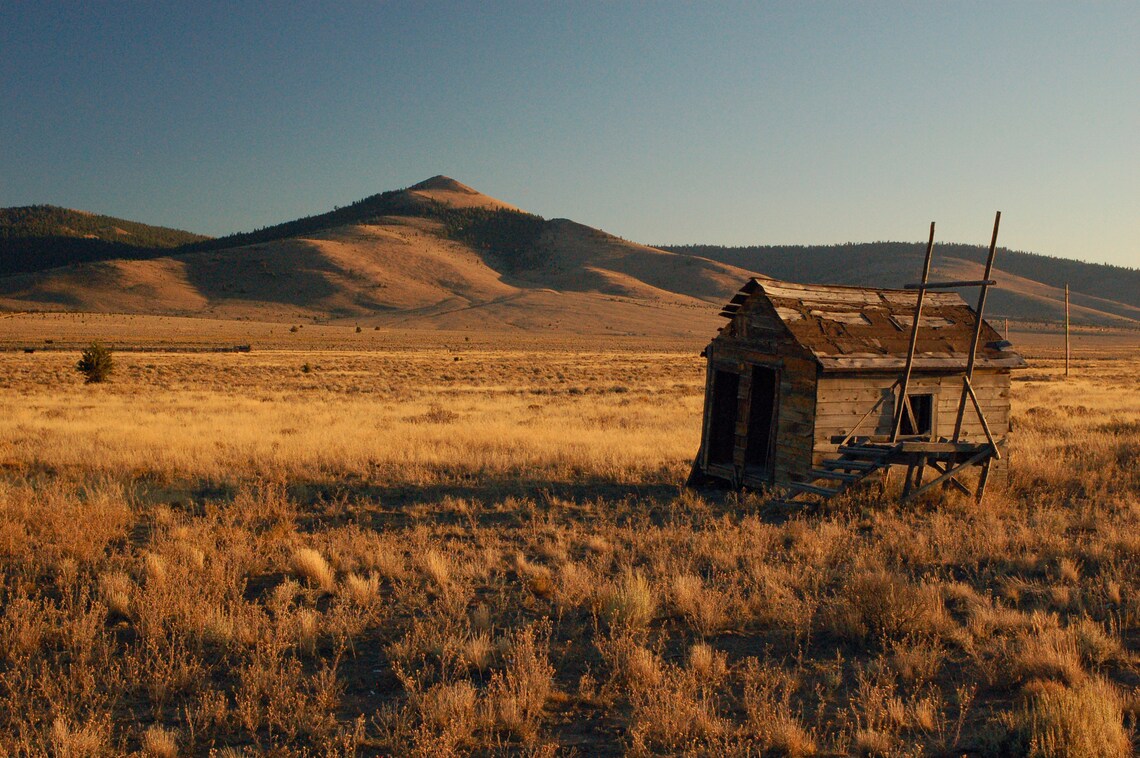 Desert Shack - Mountain - Fine Art Photography - Landscape - Evening ...