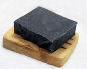 Activated Charcoal Tea Tree and Peppermint Essential Oil Handcrafted Goat Milk Soap, Acne Facial Soap ,Detox Clarifying Soap, Made In Maine