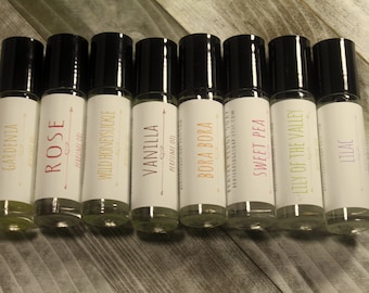 Pick 3 Choose Your Scent Roll On Perfume, Body Perfume, Vegan Perfume, Perfume Oil, Alcohol Free Perfume, Handcrafted Perfume, Maine Gift