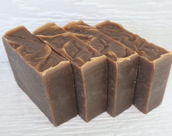 4 Bars Vanilla Handcrafted Goat Milk Soap, Made in Maine, Vanilla Scented Soap, Self Care, Vanilla Soap Bar, Handmade Vanilla Soap