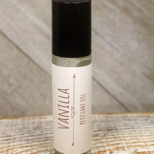 Vanilla Scented Roll On Perfume, Vanilla Body Perfume, Vegan Perfume ,Perfume Oil, Alcohol Free Perfume Handcrafted Perfume, 10ml, .33oz