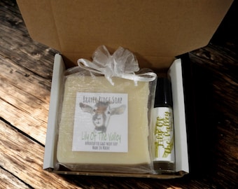 Lily Of The Valley Gift Box, Goat Milk Soap, Roller Perfume