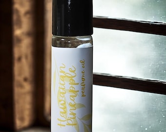 Handcrafted Hawaiian Pineapple Perfume Oil Roll On, Vegan, Alcohol Free