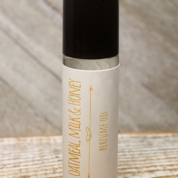 Oatmeal Milk & Honey Scented Roll On Perfume,Body Perfume, Vegan Perfume,Personal Perfume, Roll On Perfume Oil,Alcohol Free Romantic Perfume