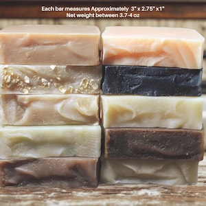 4-Bar Goat Milk Soap Set, Maine Made, Scented Soap, Mix and Match