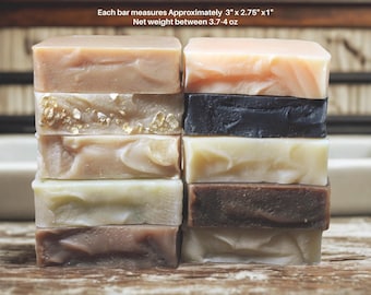 4-Bar Goat Milk Soap Set, Maine Made, Scented Soap, Mix and Match