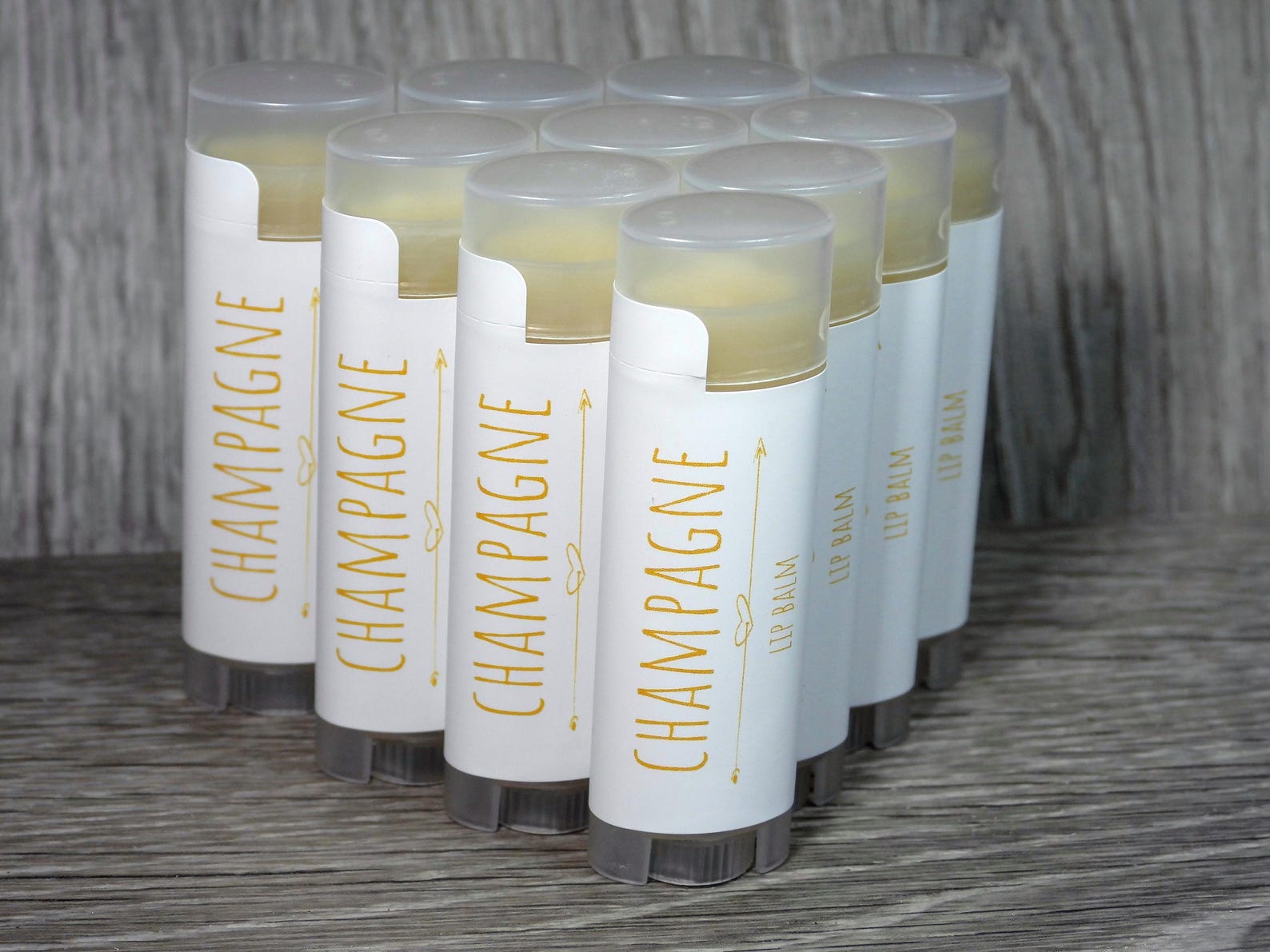 Handcrafted Champagne Flavored Lip Balm