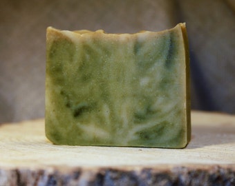 Pear Glace Handcrafted Cold Process Goat Milk Soap ,Made in Maine Sensitive Skin, Moisturizing Bath and Body Soap