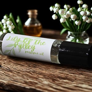 Lily Of The Valley Scented Roll On Perfume, Alcohol Free Handcrafted Perfume 10ml,.33 oz