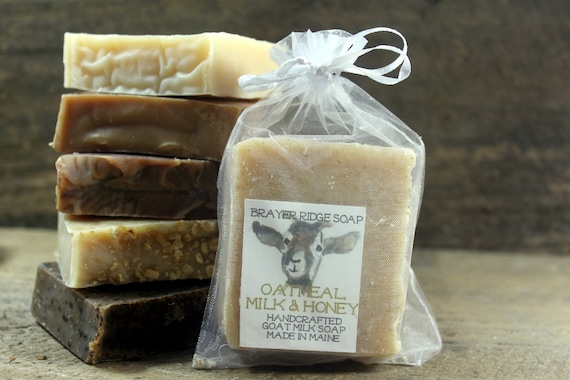 4 Bars Your Choice of Scent Handcrafted Goat Milk Soap, Mix