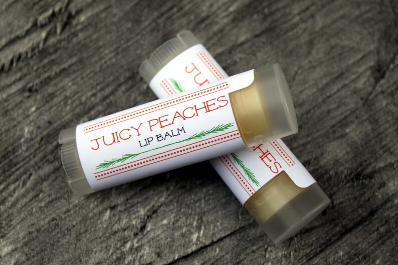Juicy Peaches Flavor Lip Balm Lip Care Peach Lip Balm Peach Etsy