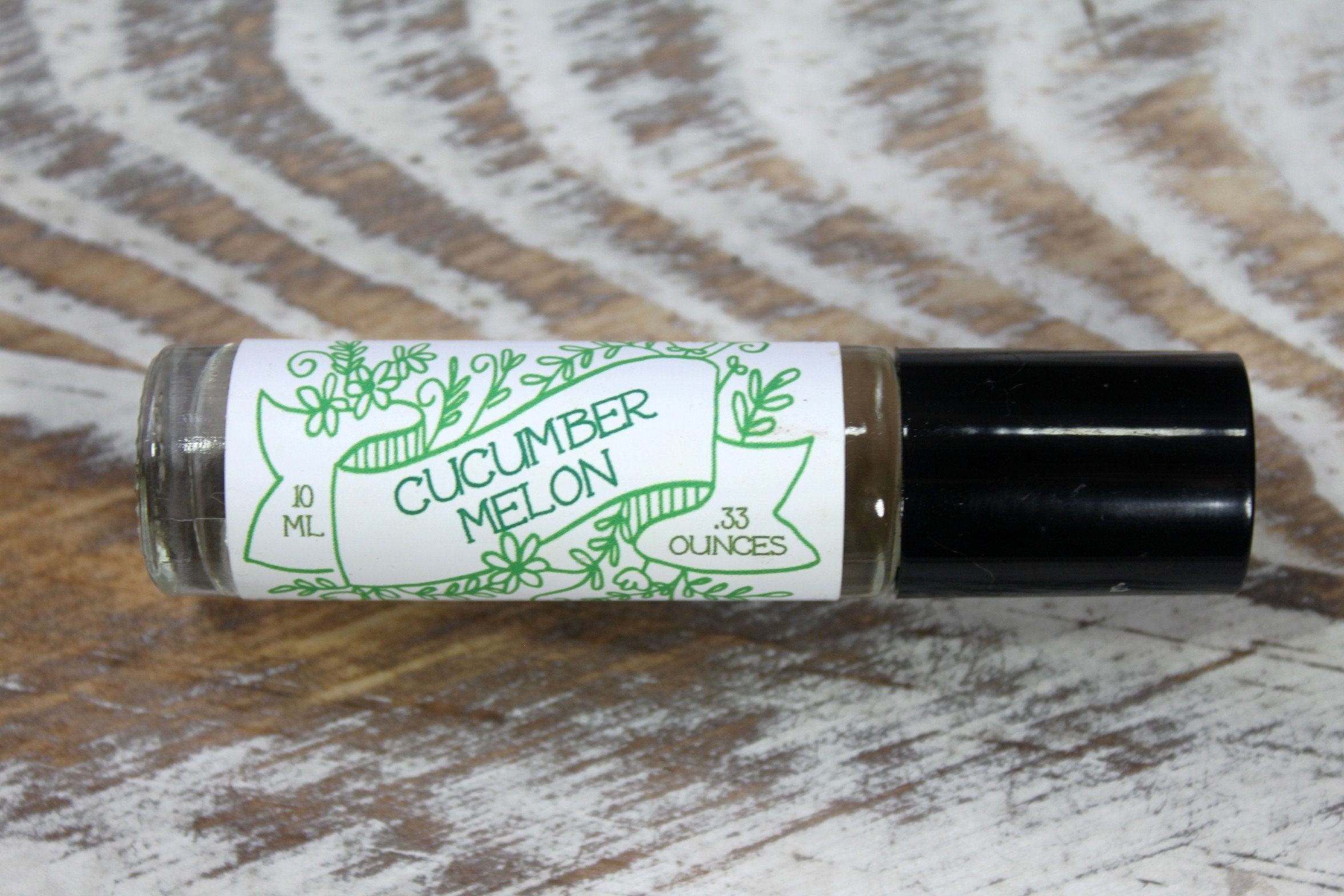 Cucumber Melon Scented Roll On Perfume Body Perfume Vegan Etsy